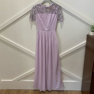 ASOS Maya Petite lilac embellished dress